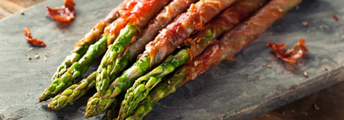 Esparragos con tocino